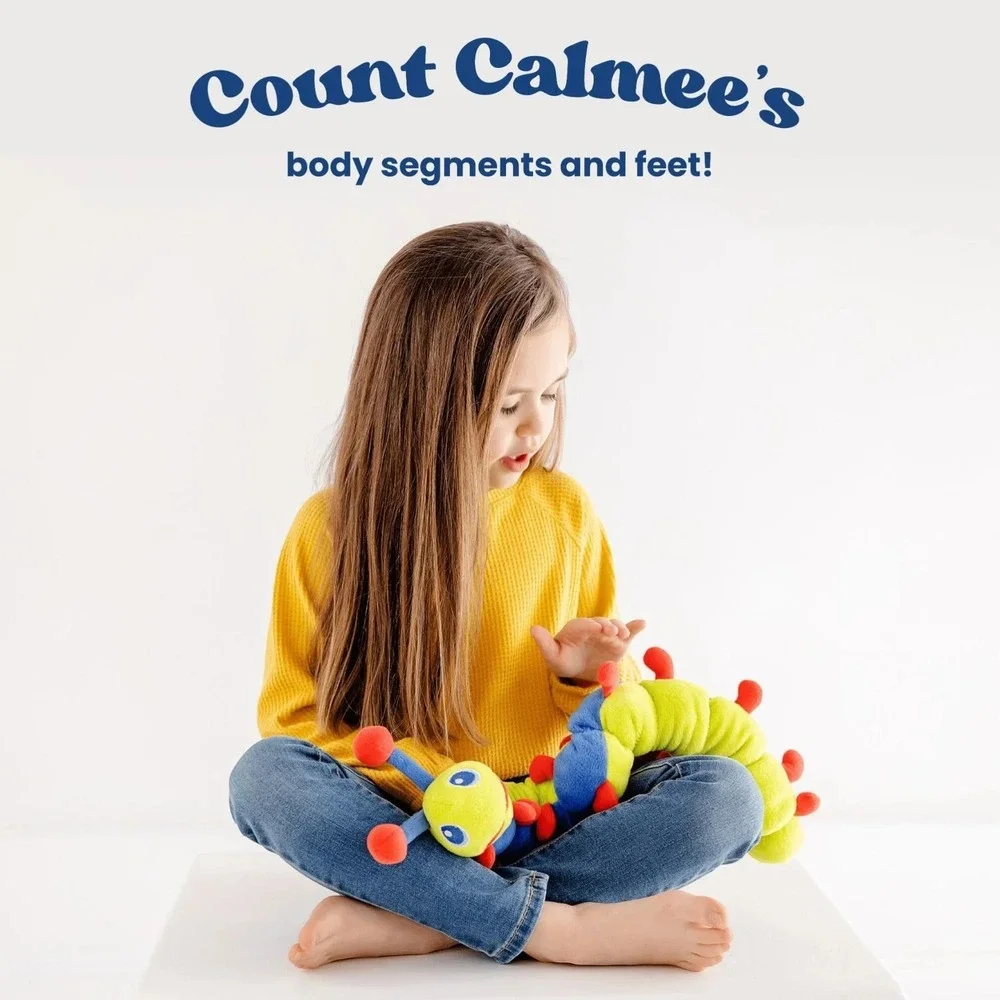 Calmee the Caterpillar Weighted Sensory Plush‎ Toy Breathing Tool